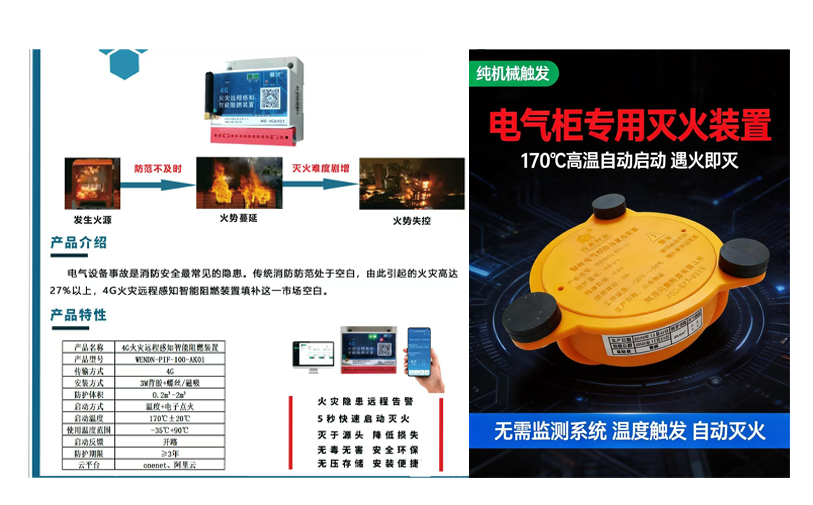 电气柜智能防消复合装置